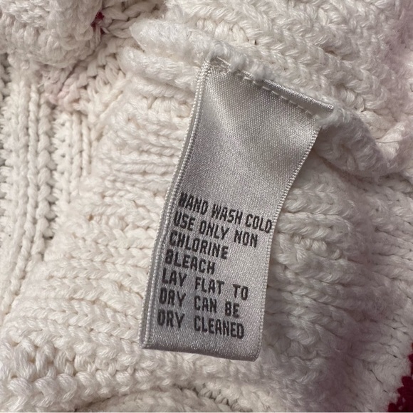 Retro Varsity Letterman White Red Cardigan Oversized Sz XL Taylor Swift Folklore - Picture 7 of 9